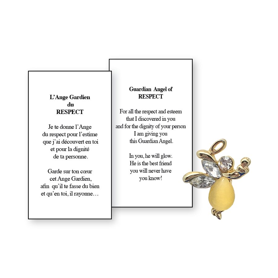 Lapel Pin Poem, Gardian Angel. Respect, English