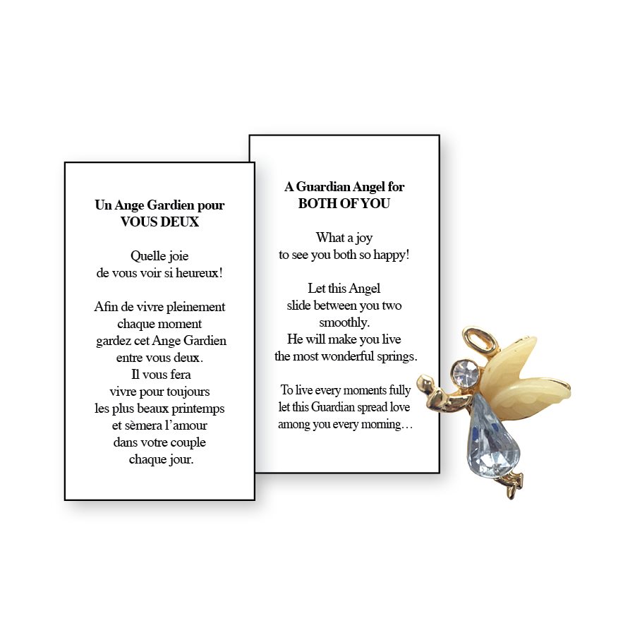 Lapel Pin Poem, Gardian Angel. Both, of you, English