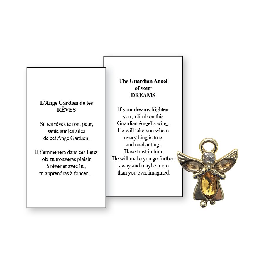 Lapel Pin Poem, Gardian Angel. Dreams, English