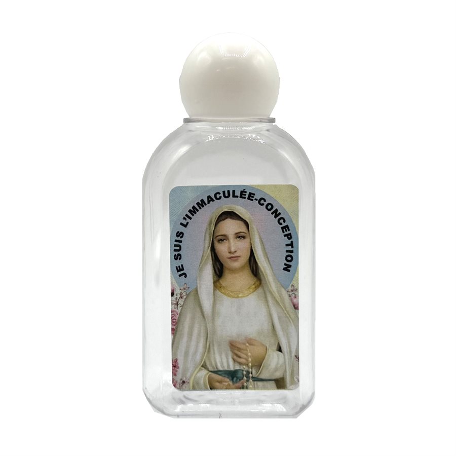 Holy Water Bottle, Our Lady Lourdes, 1 3 / 4'' x 3 1 / 2''