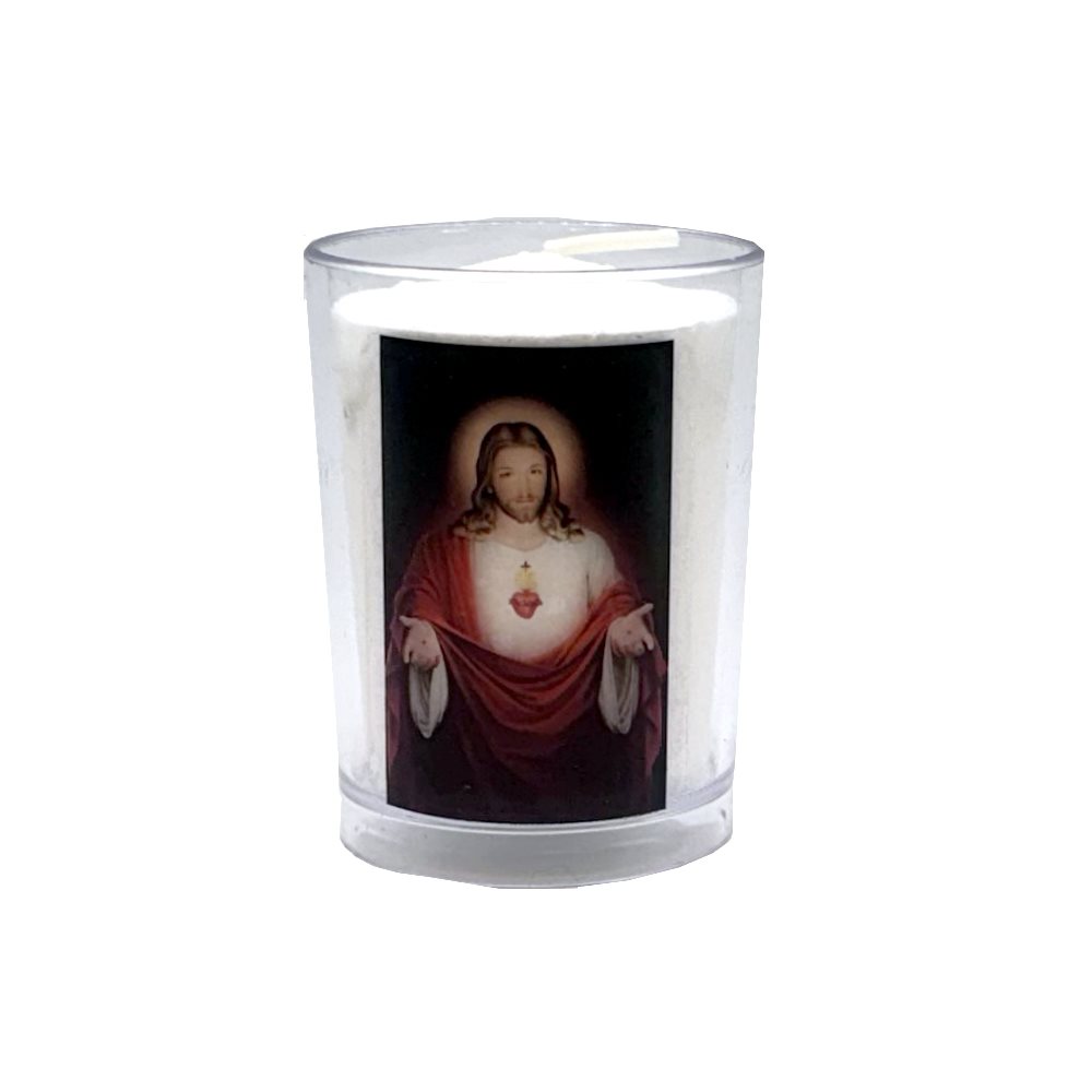Sacred Heart of Jesus 18 Hours Votive Candles, 2½"